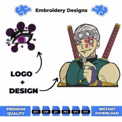 Tengen and Logo Embroidery Design