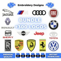 Luxury Car Logos Embroidery Design Bundle