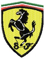 Logo Ferrari Horse Embroidery