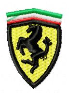 Little Logo Ferrari Horse Embroidery