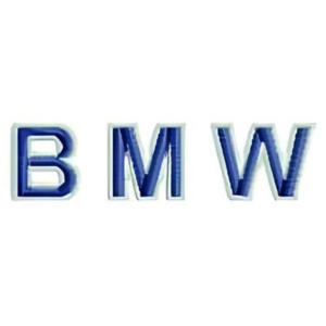 BMW Text Embroidery Design