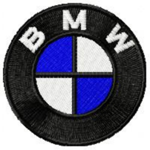 Logo BMW Black Embroidery Design