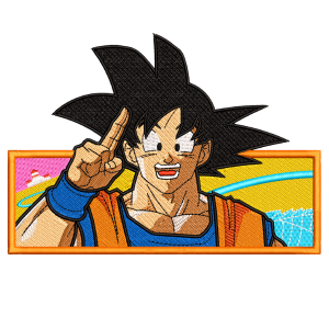 Son Goku Boxed Embroidery Design